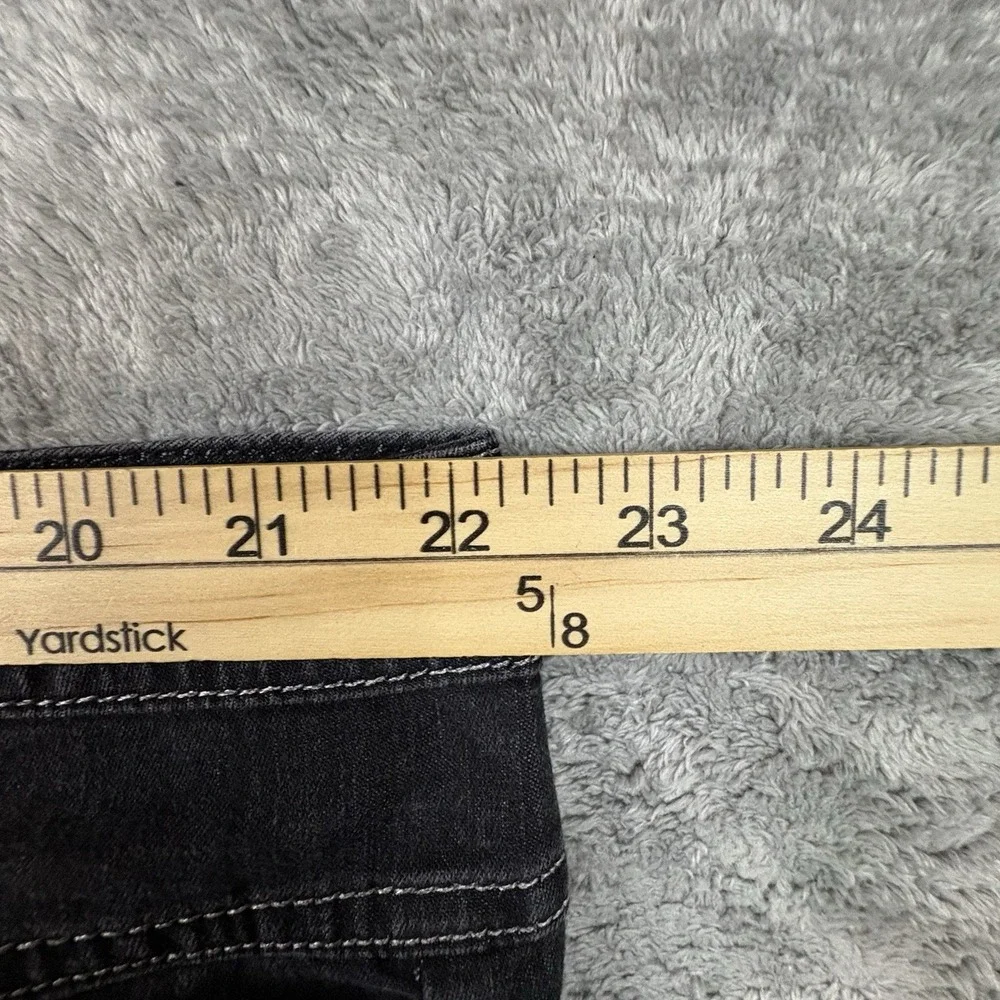 Cato Woman Women's 24W (44x35.5) Black Denim Skirt Plus Size A Line Stretch Midi